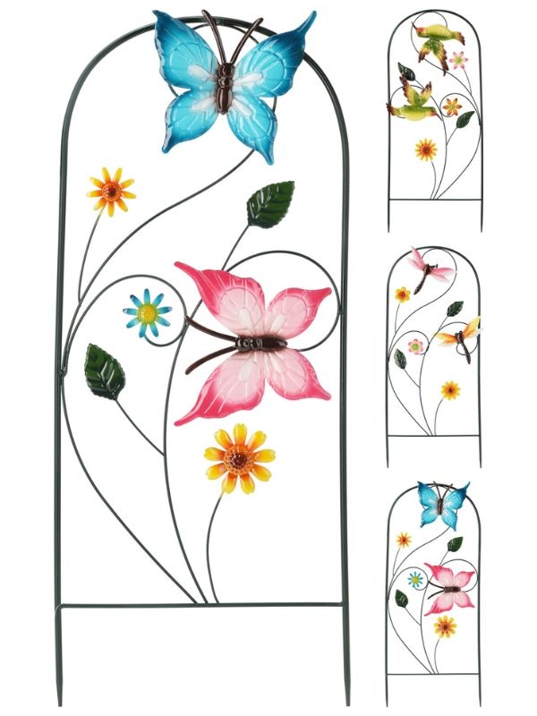 Recinzione Decorativa Fantasia Insetti In Metallo 11x10x5cm - Assortito