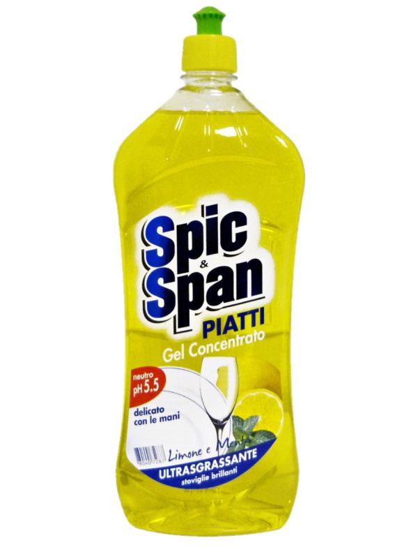 SPIC SPAN Detersivo Piatti 1L - Limone E Menta