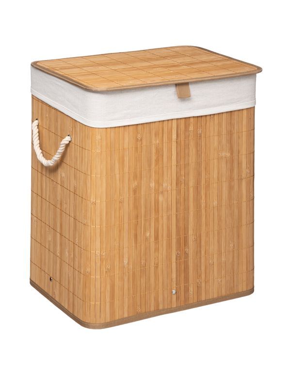 Panier À Linge Bambou 40X50X30Cm