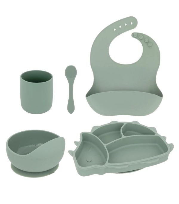 Set Da Pranzo In Plastica Yum Colore Verde