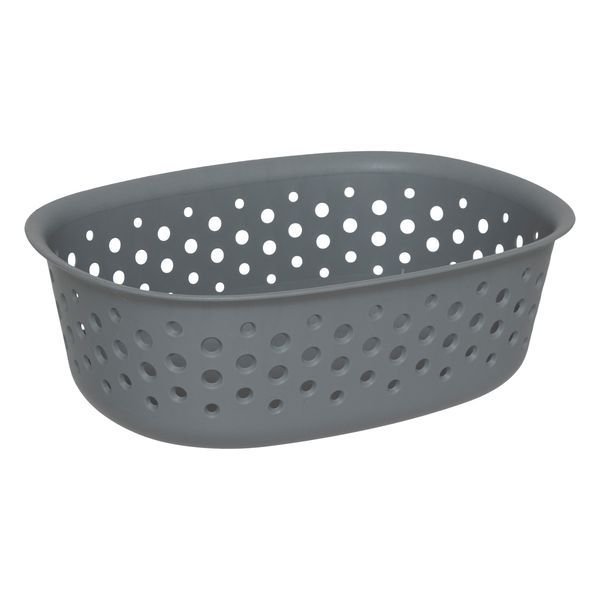 Panier À Linge Rigide Tila Gris 18X13X6Cm