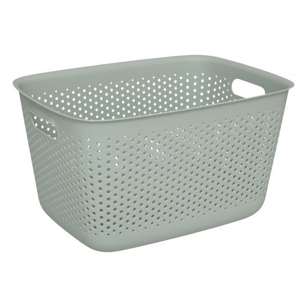 Panier À Linge Rigide Tila Sage 39X28X21Cm