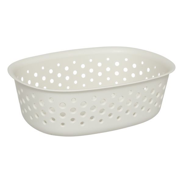 Panier À Linge Rigide Tila Crème 18X13X6Cm