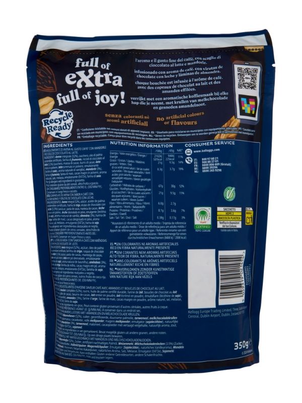 KELLOG'S Extra Barista Edition Granola Saveur Café & Chocolat 350G 