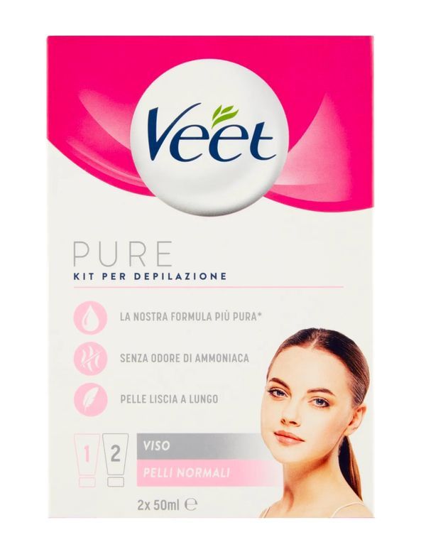 VEET Kit Depilazione Viso Per Pelli Normali 100Ml