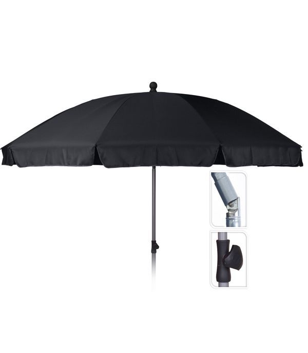 Parasol De Plage Gris 250Cm