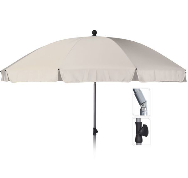  Ombrellone Da Spiaggia Crema 250Cm