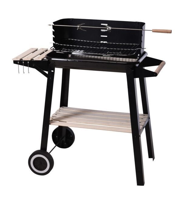 Accessoire Bbq Gril À Roulettes 83X45X86Cm