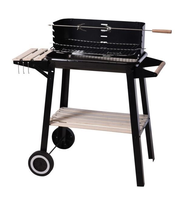 Accessorio Bbq Griglia Con Ruote 83X45X86Cm