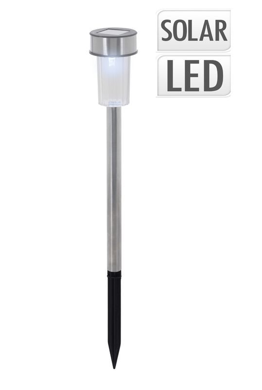 Lampe Solaire De Jardin En Acier 4X36Cm