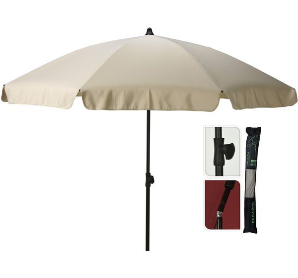  Ombrellone Da Spiaggia Upf 30+ Crema 185Cm