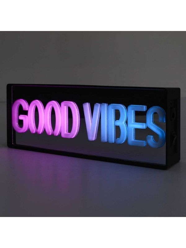 Lampe Led Effet Neon Good Vibes 