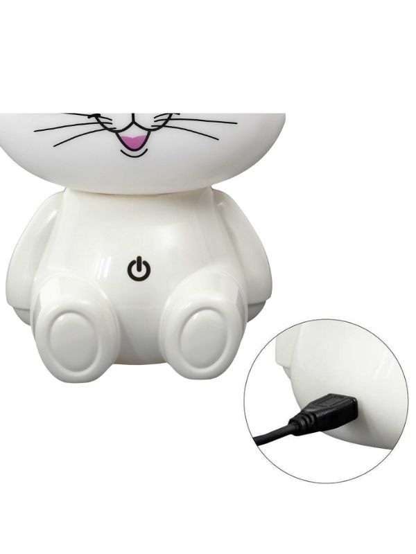 Lampe De Chevet Pour Enfants En Forme De Chat 25Cm