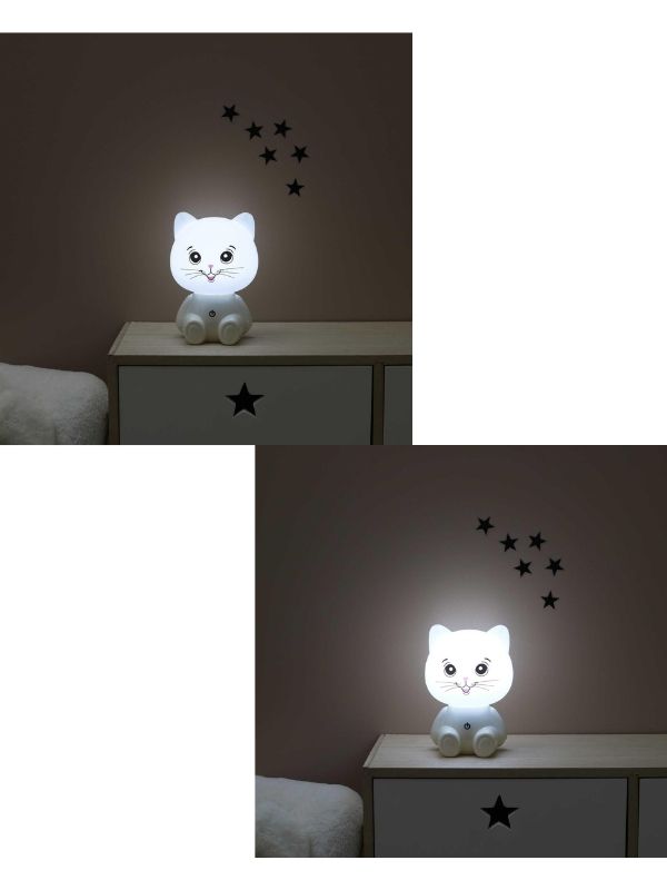 Lampe De Chevet Pour Enfants En Forme De Chat 25Cm