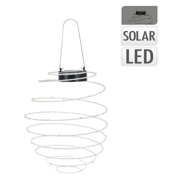 Lampada Solare A Spirale Con 40 Led