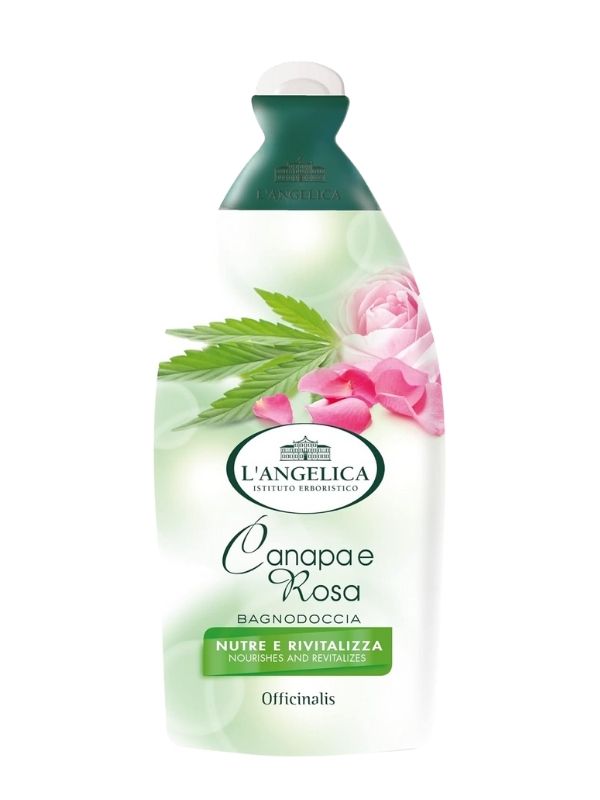 L'ANGELICA Bain Douche Chanvre Et Rose 500Ml