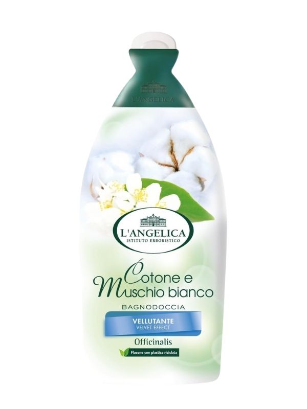 L'ANGELICA Bain Douche Coton Et Musc Blanc 500Ml