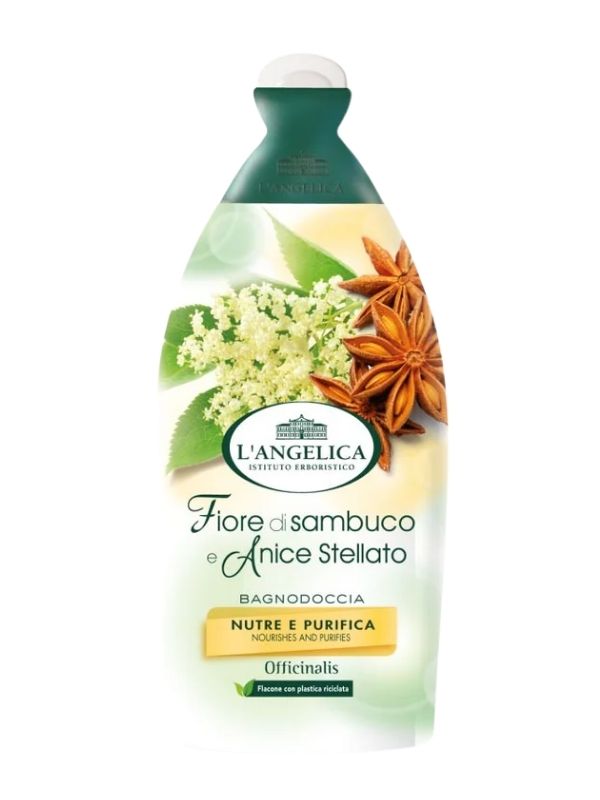 L'ANGELICA Bain Douche Fleur De Sureau Et Anis Étoilé 500Ml