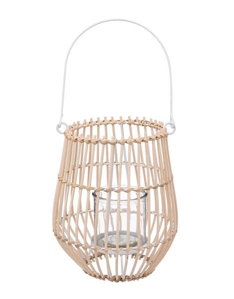 Lanterna In Rattan E Metallo 21,5Cm