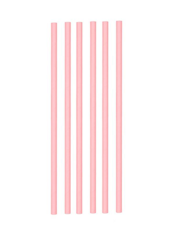 Cannucce Di Carta Monocolore Rosa - 25 Pezzi