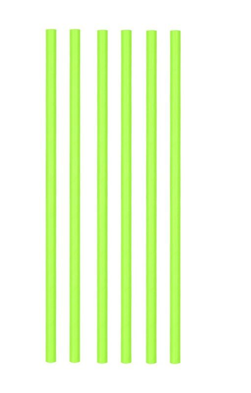 Cannucce Di Carta Monocolore Verde - 25 Pezzi