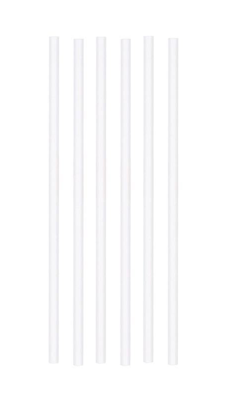 Cannucce Di Carta Monocolore Bianco - 25 Pezzi