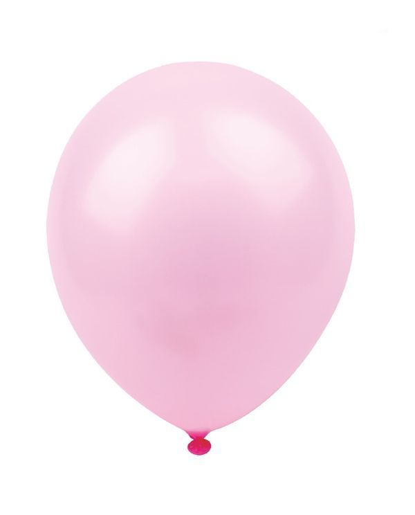 Ballons En Latex Unicolores Rose 25Cm - 50 Pièces