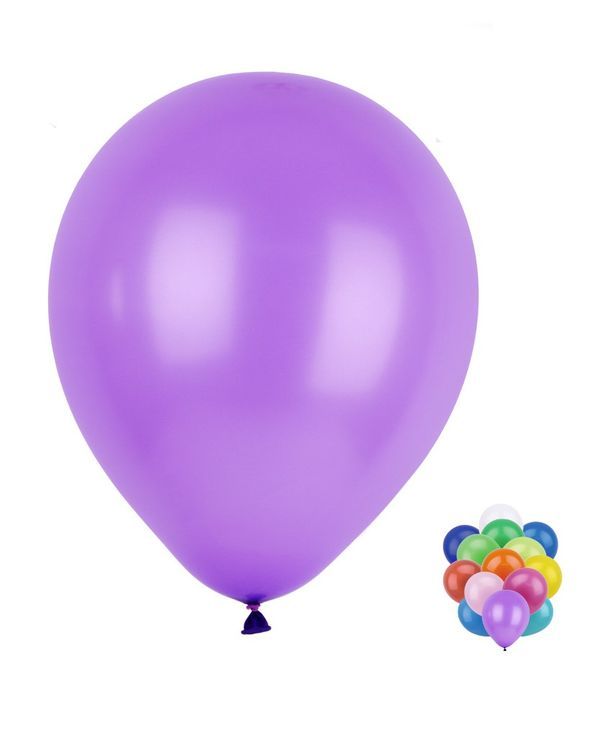 Ballons En Latex Unicolores Multicolore 25Cm - 25 Pièces