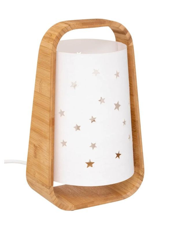 Luce Notturna In Bamboo Con Stelle 27X16.5Cm
