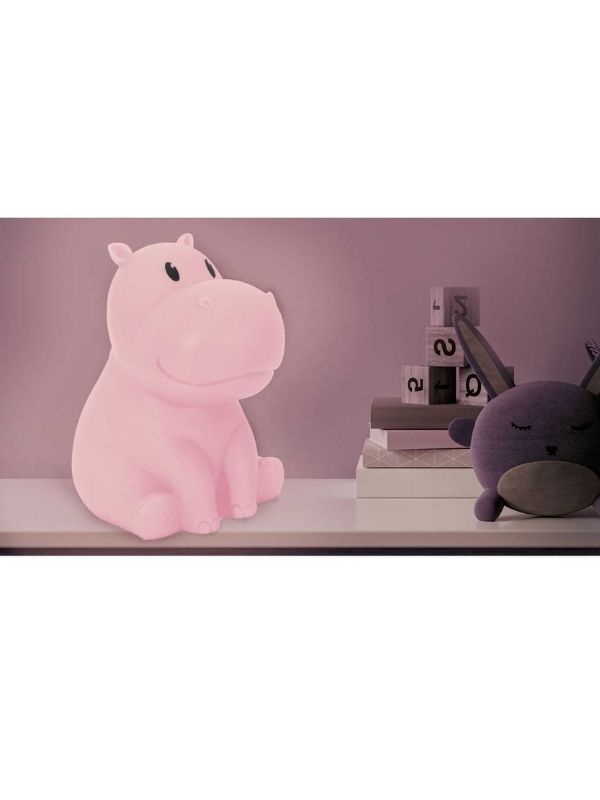 Lampe De Chevet Pour Enfants En Forme De Hippopotame 16X12Cm