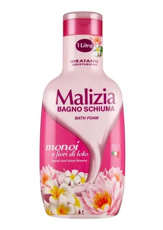 MALIZIA Bagno Schiuma Monoi E Fiori Di Loto 1000Ml