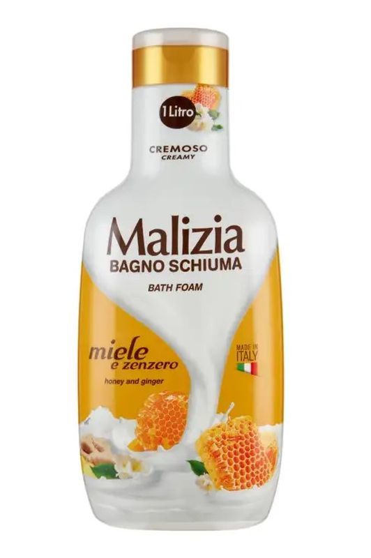 MALIZIA Bagno Schiuma Miele E Zenzero 1000Ml