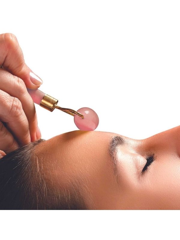  Masseur Facial En Jade Rose 