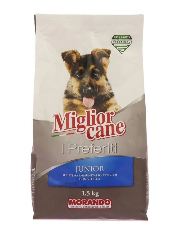 MIGLIOR CANE Preferiti Croquettes Junior Veau 1.5Kg