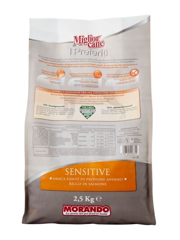 MIGLIOR CANE Preferiti Croquettes Sensitive Saumon 2.5Kg