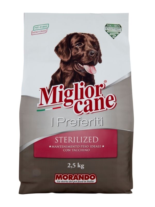 MIGLIOR CANE Preferiti Leckerlis Sterilized Truthahn 2.5Kg