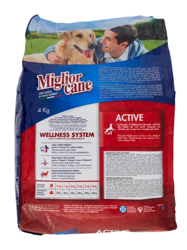 MIGLIOR CANE Wellness System Leckerlis Rindfleisch 4Kg
