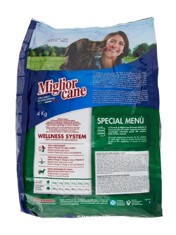 MIGLIOR CANE Wellness System Leckerlis Huhn Und Gemüse 4Kg
