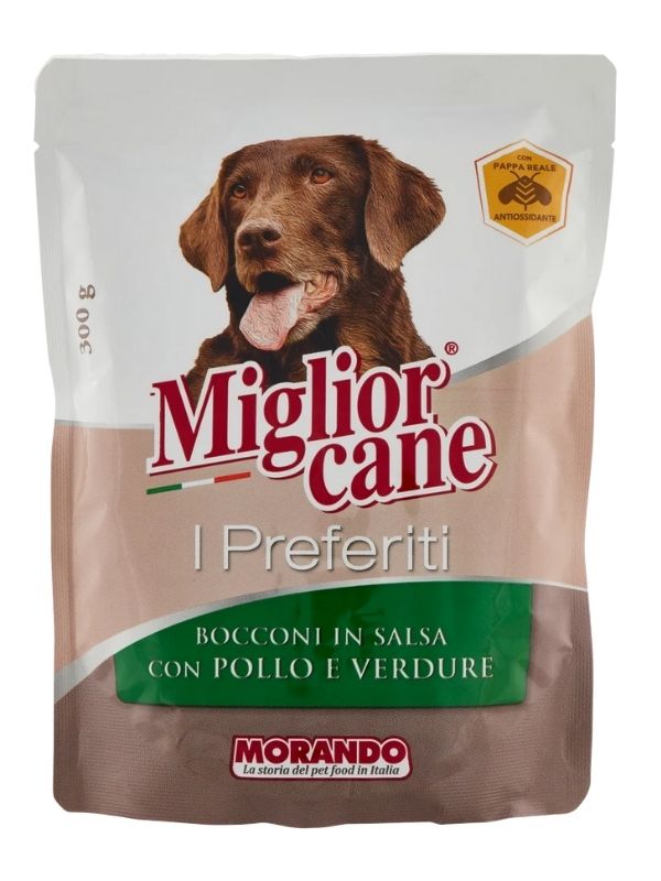 MIGLIOR CANE I Preferiti Morceaux En Sauce Poulet Et Légumes 300G