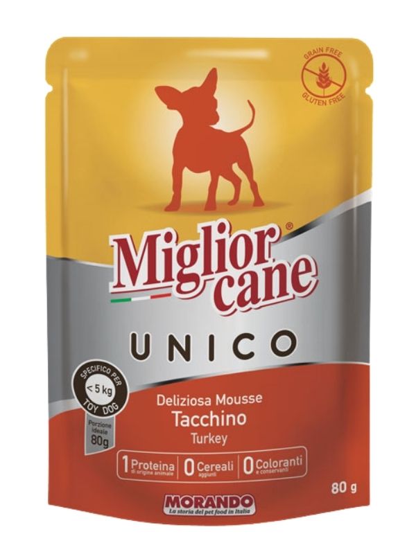 MIGLIOR CANE Unico Mousse Truthahn 80G