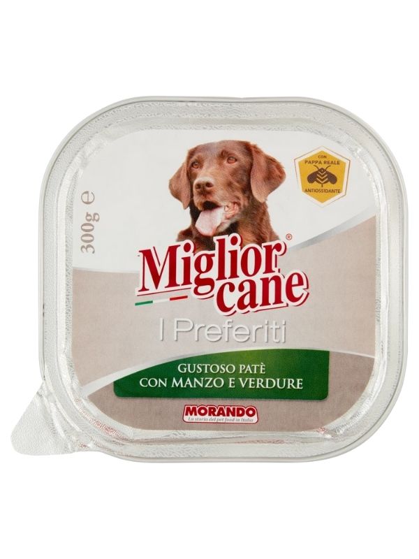 MIGLIOR CANE I Preferiti Gustoso Paté Manzo E Verdure 300G