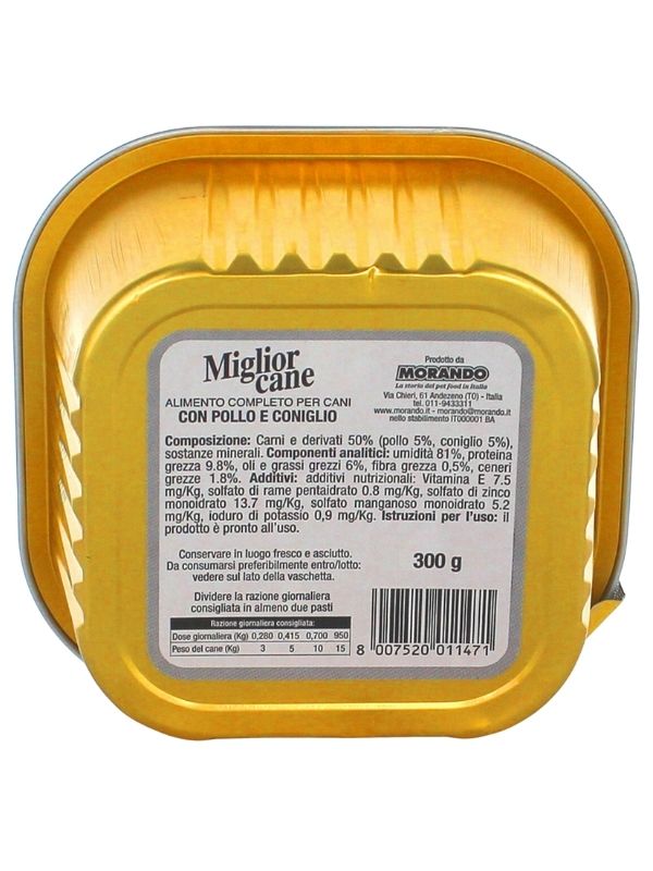 MIGLIOR CANE Wellness System Paté Pollo E Coniglio 300G