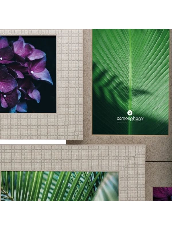 Cadre Multi Hédile Pour 6 Photos Plastique Beige 58X36Cm