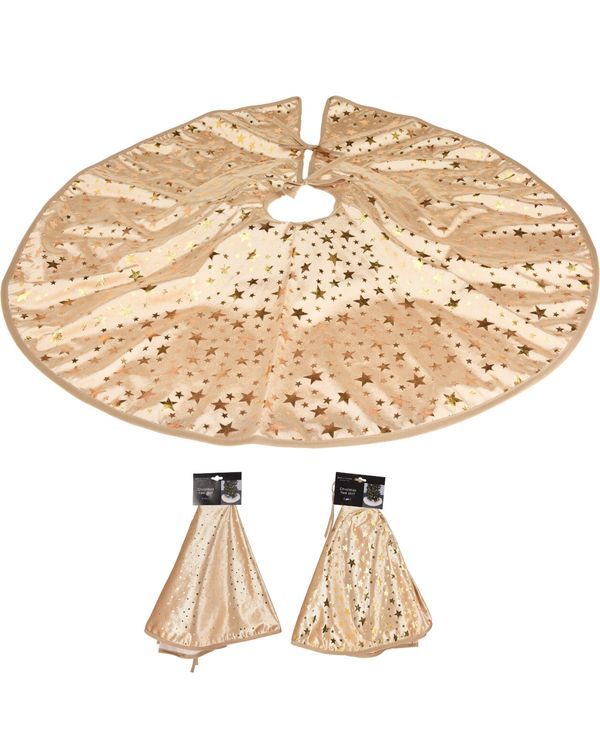 Base Per Albero Di Natale Champagne E Oro 90Cm  - Assortito
