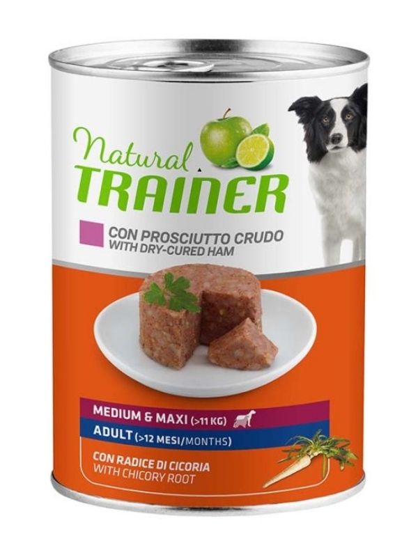 NATURAL TRAINER Dose Medium Maxi Adult (+12 Monate) Rohschinken 400G