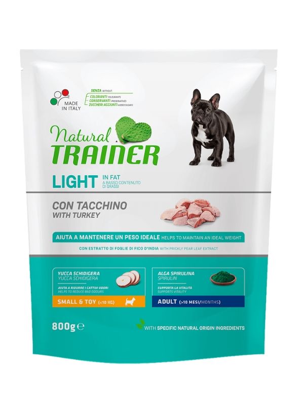 NATURAL TRAINER Light In Fat Cane Small E Toy Adult (+10 Mesi) Tacchino 800G