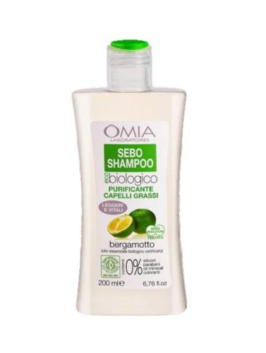 Omia Bergamote Shampooing Purifiant 200 ML Cheveux gras
