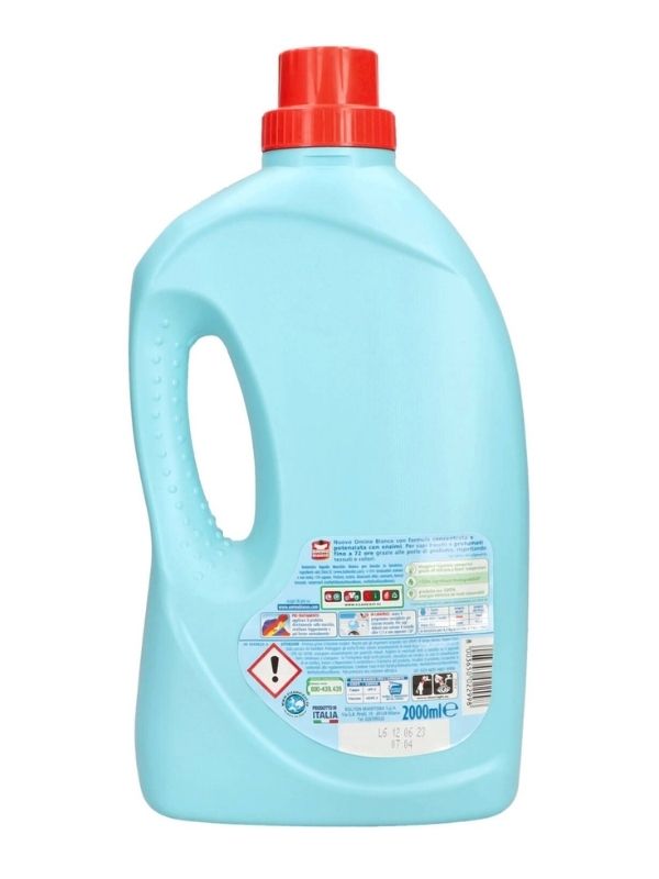 OMINO BIANCO Détergent Pour Lave-Linge Musc Blanc 2000Ml