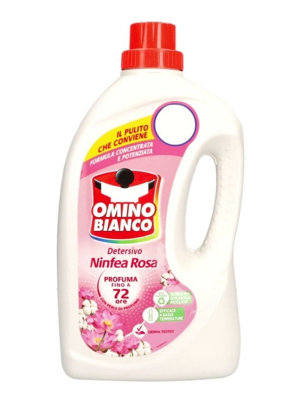 OMINO BIANCO Détergent Pour Lave-Linge Nénuphar 2000Ml