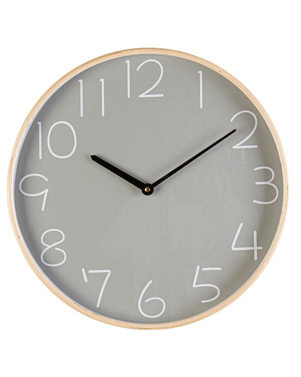 Wanduhr Lorens Grau Dekohaus 41Cm